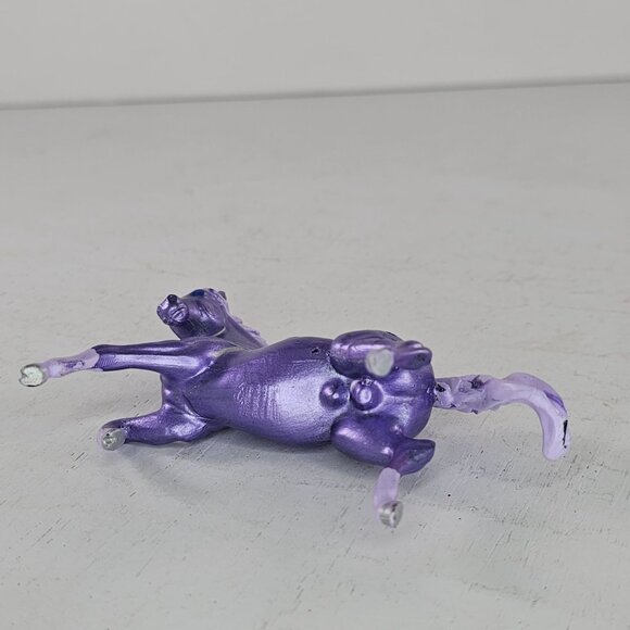 Breyer Custom Stablemate Horse Rearing Arabian Purple Cloven Hooves CM - Picture 7 of 7